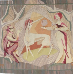 Read more about 3262 Modernist Tapestry “Tempted by the Devil” 4 ft 4 in x 5 ft 4 in