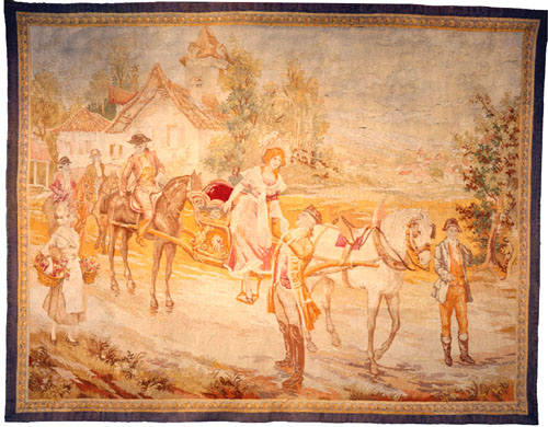 2597 French Tapestry 5 ft x 6 ft 6 in