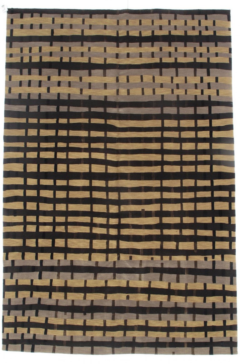 5315 Contemporary silk & wool rug 6 ft x 9 ft